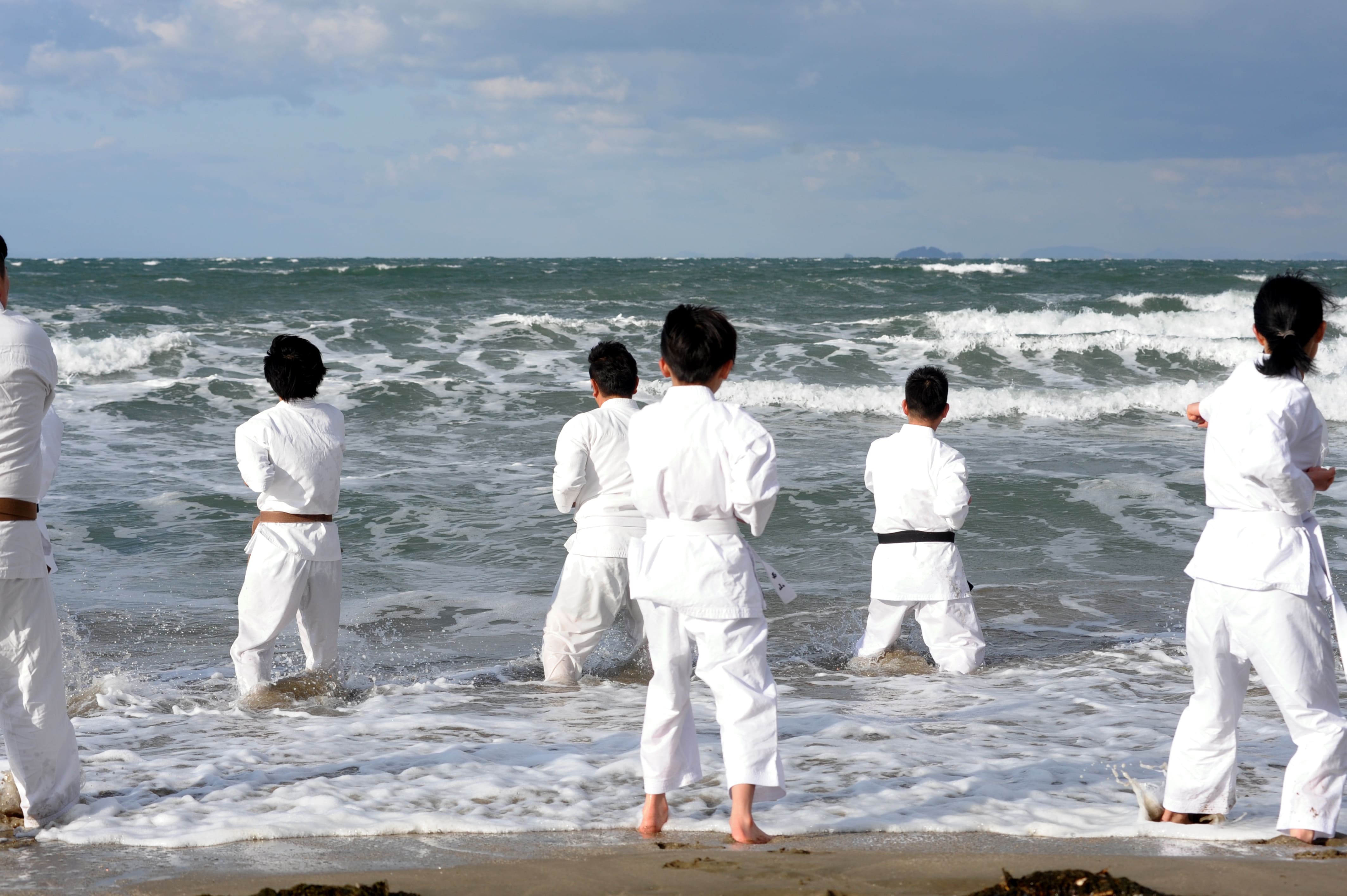 海での寒稽古